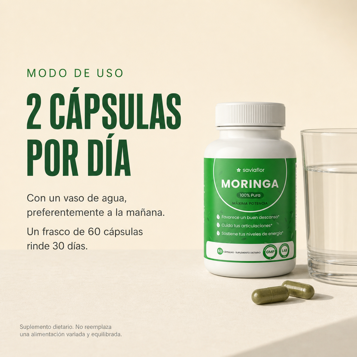 SAVIAFLOR Moringa en cápsulas