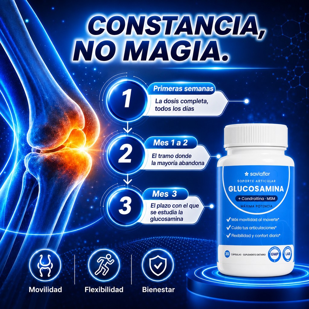 SAVIAFLOR Articulaciones — Glucosamina, Condroitina, MSM y Ácido Hialurónico