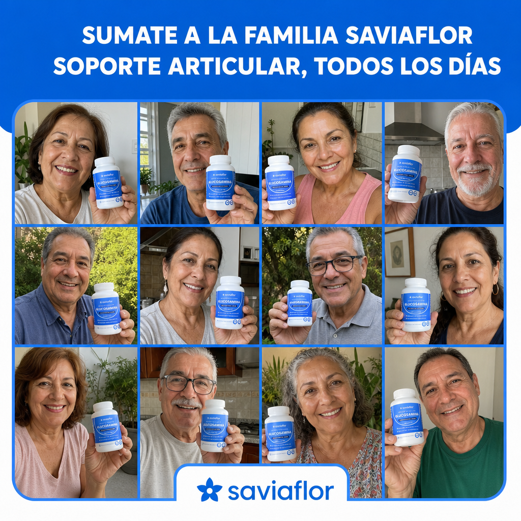 SAVIAFLOR Articulaciones — Glucosamina, Condroitina, MSM y Ácido Hialurónico